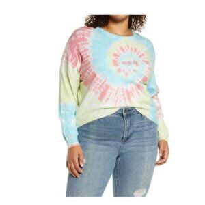 BLANKNYC Tie Dye Sweatshirt In Off-white